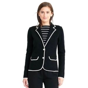 Ralph Lauren Black Blazer with White Trim